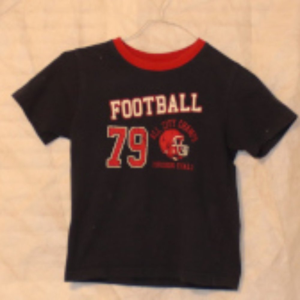 Boy's Red and Blue Arizona Shirt, Size Medium 10/12.